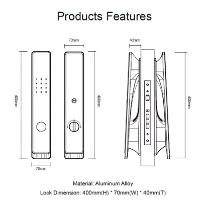 Aureline PrismEdge S5 Smart Mortise Lock